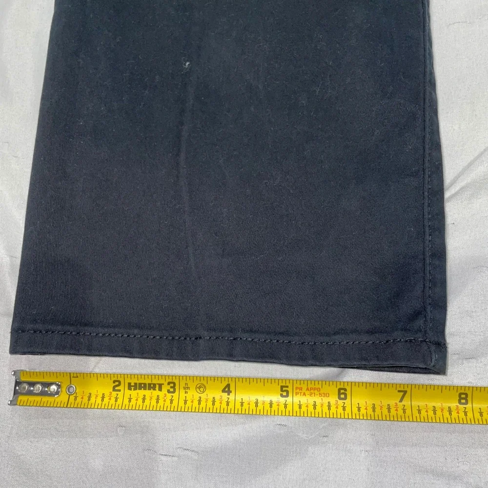 Lucky Brand 121 Heritage Slim Mens Black Chino Pants 34x32 Cotton Stretch